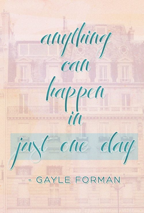 gayle forman just one day