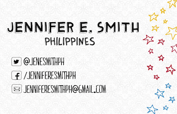 Business Card - Jennifer E Smith Philippines back