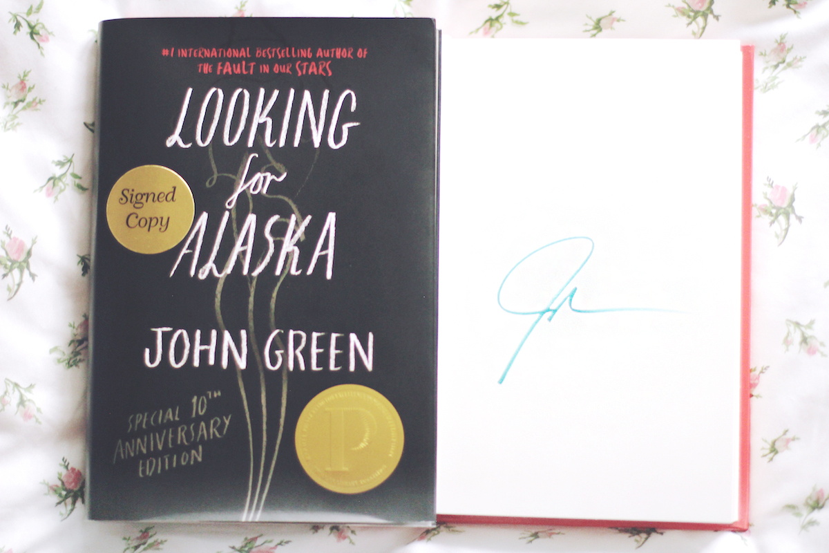 john green looking for alaska special 10th anniversary edition signed