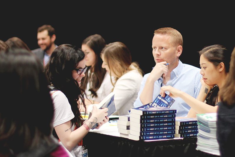 patrick ness bea 2015 autographing the rest of us just lived here