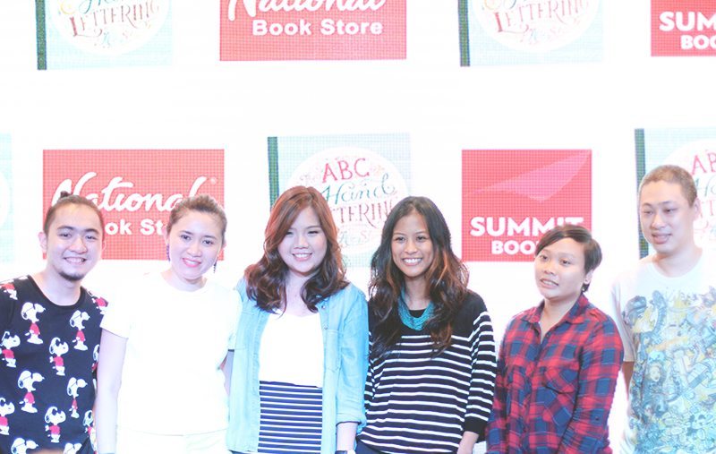 abbey sy with featured artists at book launch