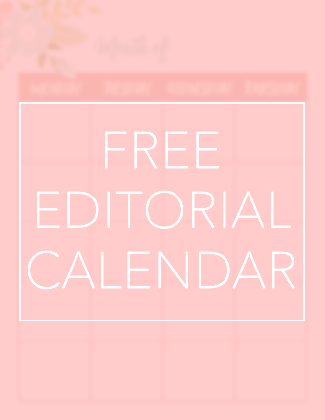 Free Book Blog Editorial Calendar