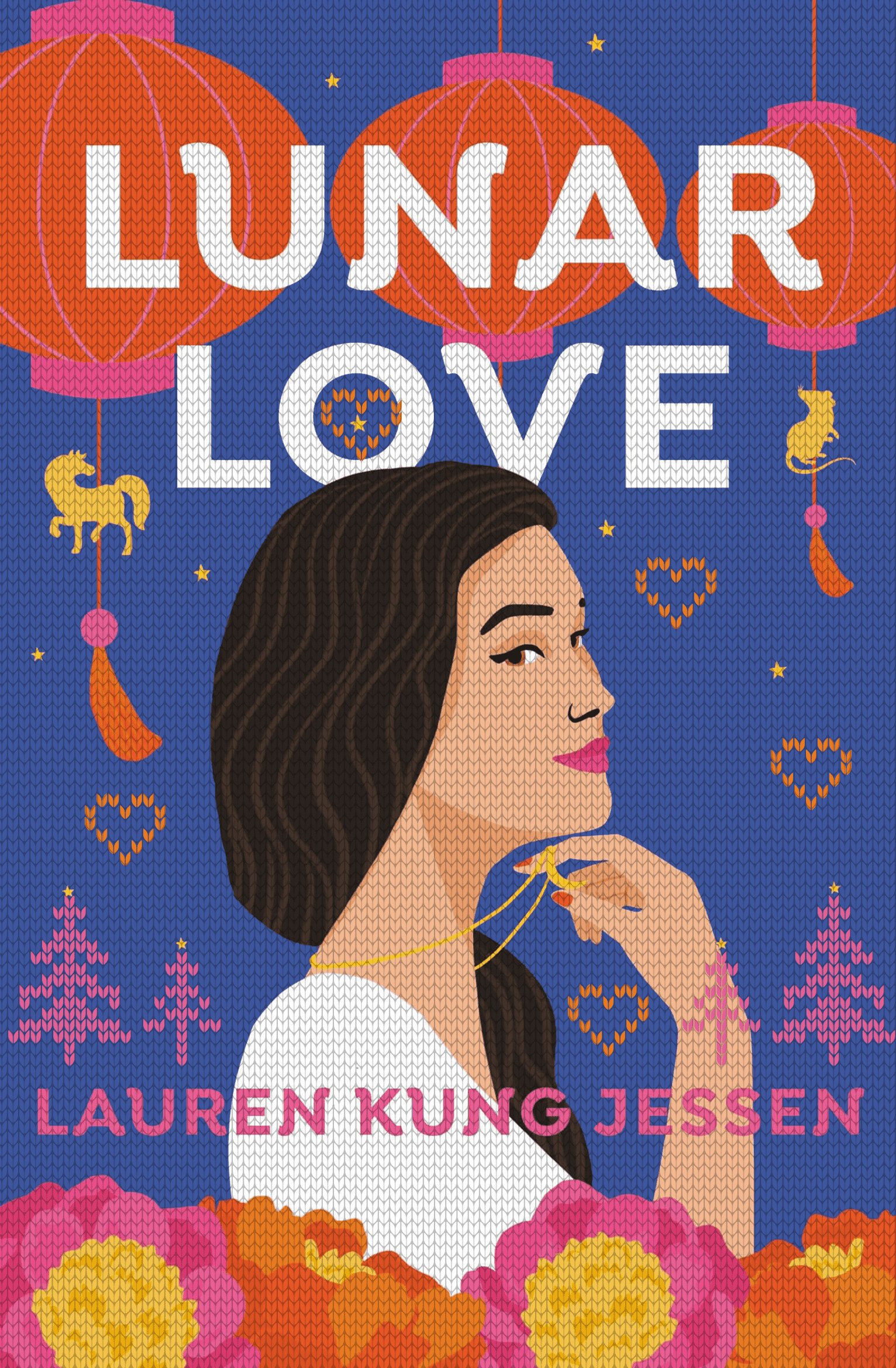 2023 Releases Bookish Christmas Sweaters -  Lunar Love by Lauren Kung Jessen